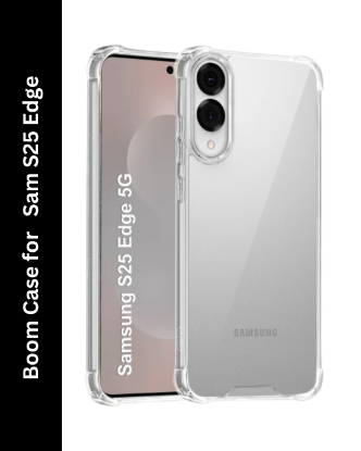 Picture of Kartuce Premium TPU Case for Samsung Galaxy S25 Edge 5G – Shockproof, Slim Fit, Anti-Fingerprint Back Cover