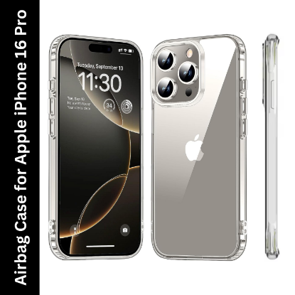 Picture of Kartuce Premium TPU Case for Apple iPhone 16 Pro – Shockproof, Slim Fit, Anti-Fingerprint Back Cover