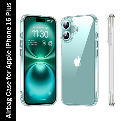 Picture of Kartuce Premium TPU Case for Apple iPhone 16 Plus – Shockproof, Slim Fit, Anti-Fingerprint Back Cover