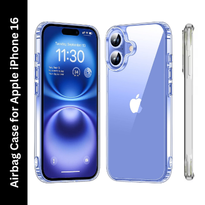 Picture of Kartuce Premium TPU Case for Apple iPhone 16 – Shockproof, Slim Fit, Anti-Fingerprint Back Cover
