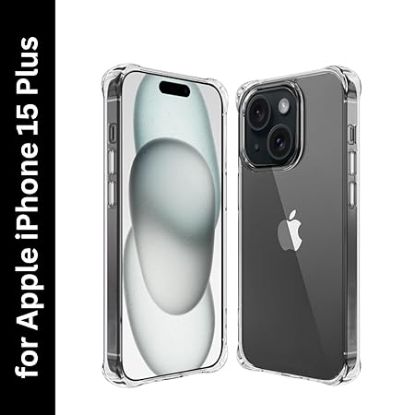 Picture of Kartuce Premium TPU Case for Apple iPhone 15 Plus – Shockproof, Slim Fit, Anti-Fingerprint Back Cover