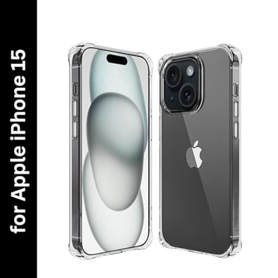 Picture of Kartuce Premium TPU Case for APPLE iPhone 15 – Shockproof, Slim Fit, Anti-Fingerprint Back Cover