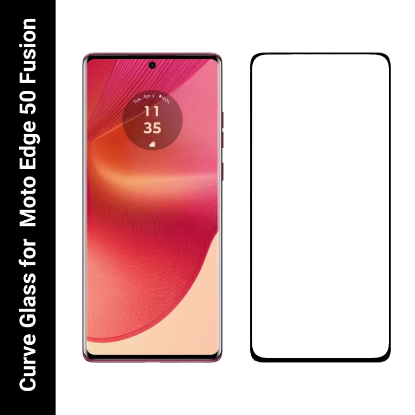 Picture of Motorola Edge 50 Fusion 5G Curve Tempered Glass Screen Protector - Ultimate Edge-to-Edge Protection