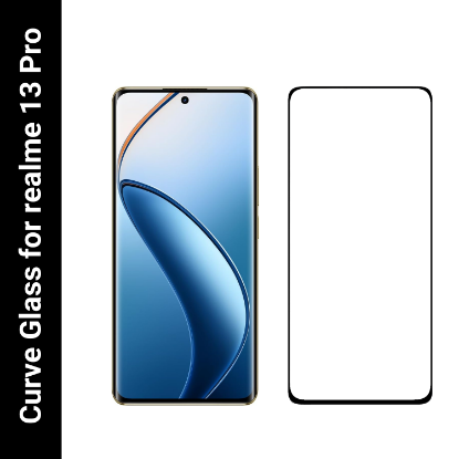 Picture of Realme 13 Pro 5G/Realme 13 Pro+ 5G Curve Tempered Glass Screen Protector - Ultimate Edge-to-Edge Protection