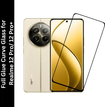 Picture of Realme 12 Pro 5G/Realme 12 Pro+ 5G Curve Tempered Glass Screen Protector - Ultimate Edge-to-Edge Protection
