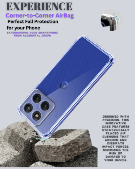 Picture of Kartuce Premium TPU Case for MOTOROLA Edge 60 Pro – Shockproof, Slim Fit, Anti-Fingerprint Back Cover