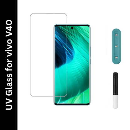 Picture of Vivo V40 5G UV Curve Glass Screen Protector - Ultimate Edge-to-Edge Protection