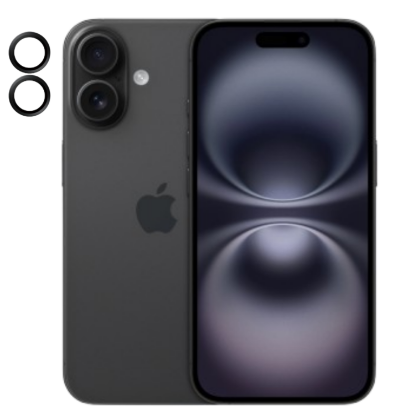 Picture of Apple iPhone 17 Camera Rings (Black) - Enhance and Protect Your Camera Lenses